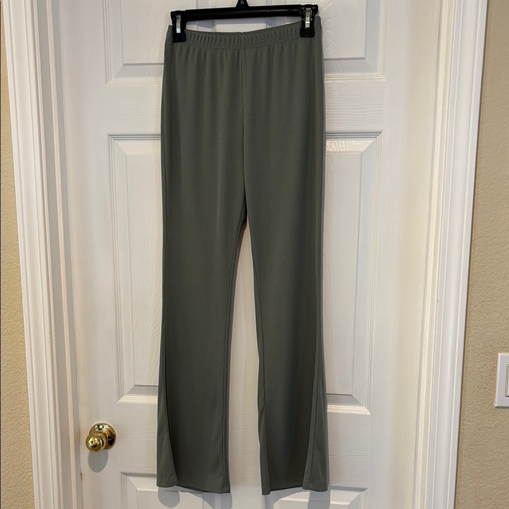Love Tree olive green Boot Cut Flare Pants